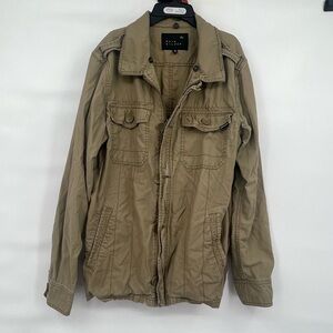Quiksilver cotton utility khaki jacket coat